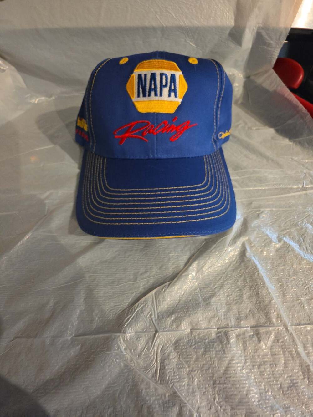 Vintage Michael Waltrip NASCAR NAPA Racing Bill Davis Racing Blue Hat Cap